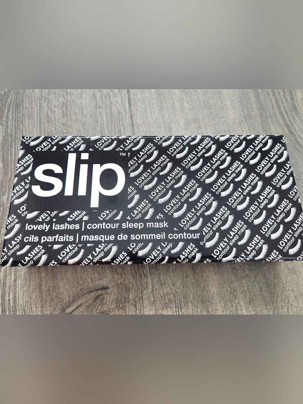 slip Black Lash-Protect Sleep Mask 100% silk. - Picture 3 of 9